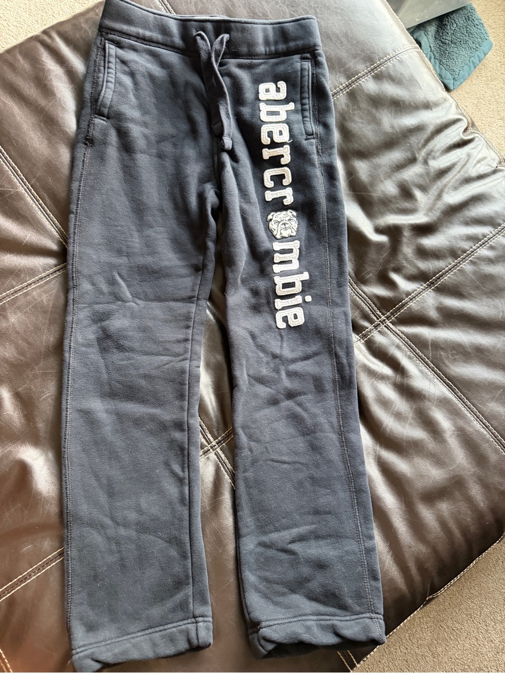 Abercrombie kids Boy’s Black Logo Sweatpants